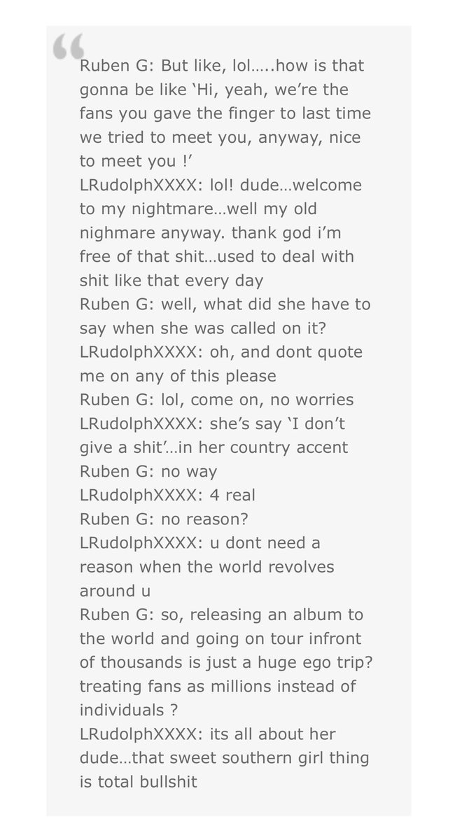 During this time, Larry was shit talking Britney on AIM chat with Ruben who ran a fansite called World of Britney. He called it "my old nightmare" and said "that sweet southern girl thing is total bullshit."  #FreeBritney