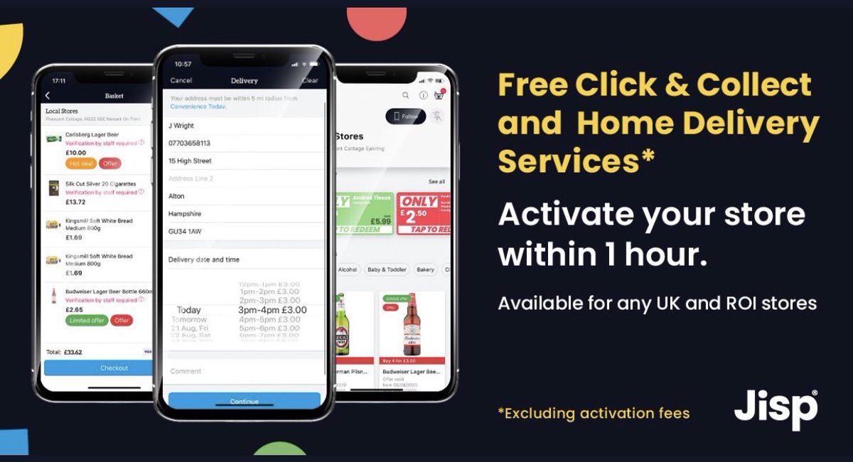 Many members/retailers joining @jispapp with @TheFed_Online - activate within 1hr and enjoy for free after activation fee. Get your customers experiencing home delivery & click and collect today. See thefedonline.com/jisp/. For 🇬🇧 & 🇮🇪 #memberbenefit #app #jisp