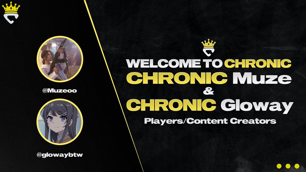 FRChronic's tweet photo. 2 More 🐐's... 

Welcome @Muzeoo &amp; @GlowayBTW to Chronic! 🌟

Who's Next... https://t.co/a9UIfnWZvS