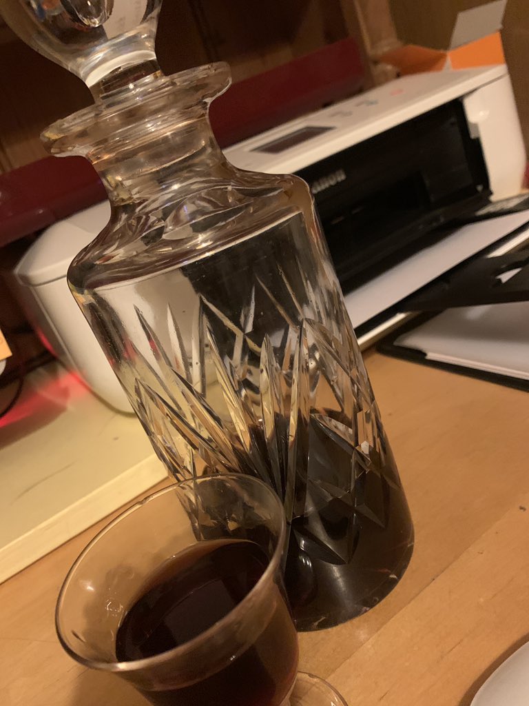 stb1837's tweet photo. @DJNSussex Buggeration indeed says I sitting at my desk with a decanter of port for company! https://t.co/E7Xe82SEGn