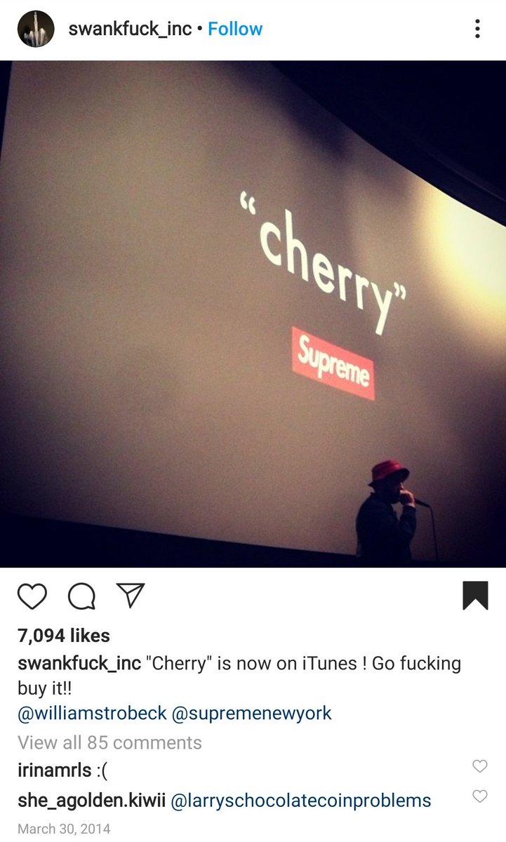 so what about cherry then?many people agree that cherry was actually written about camille and her ex, dylan rieder. he was model and took part in some project called “cherry” along with camille and her friends