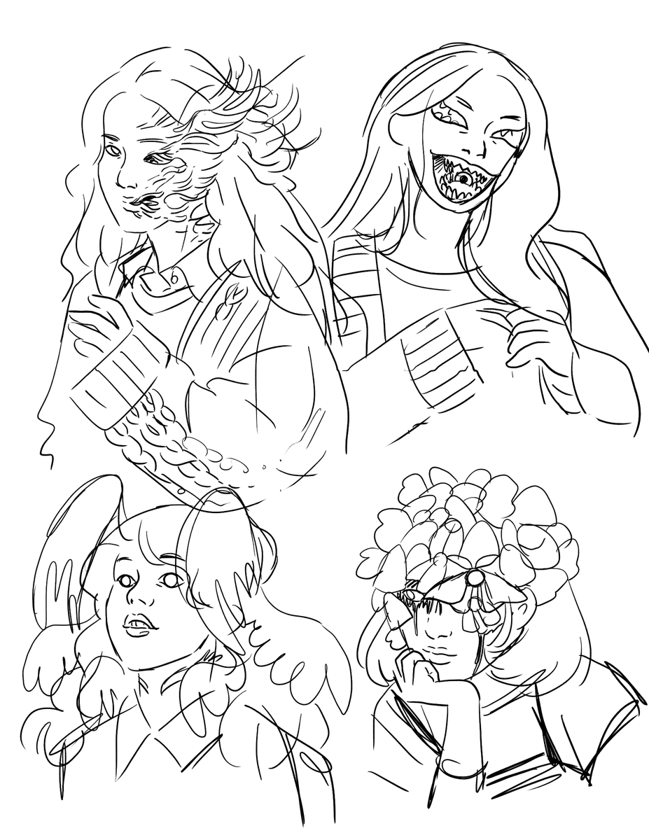 My current warmup batch will be fashion photos I saw on pinterest and will be turning into monster girls. 