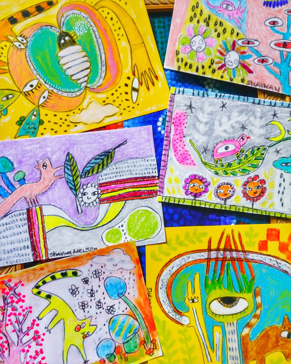 44chicken's tweet photo. Etsy shop is LIVE AND restocked with gifts, paintings and cards! https://t.co/Pt8Rqv6MV5 #etsygifts #etsyart #bohemian #outsiderart #cosmicart #trippyart https://t.co/RYoyNe5v7c
