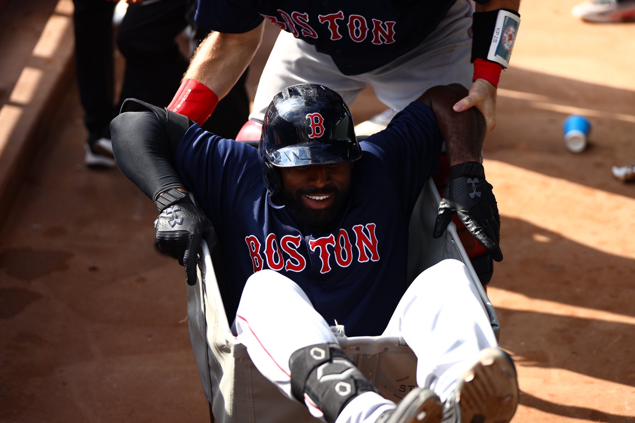 Red Sox on X: Nothing more pure than a post-home-run cart ride! 😄   / X