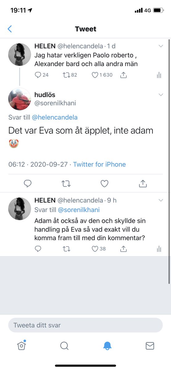 helencandela's tweet image. Jag må hata alla män men jag älskar fan kränkta män