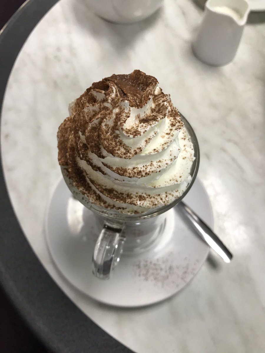 Need time out from cooking, treating my self to lush breakfast and black Forrest hot chocolate drink