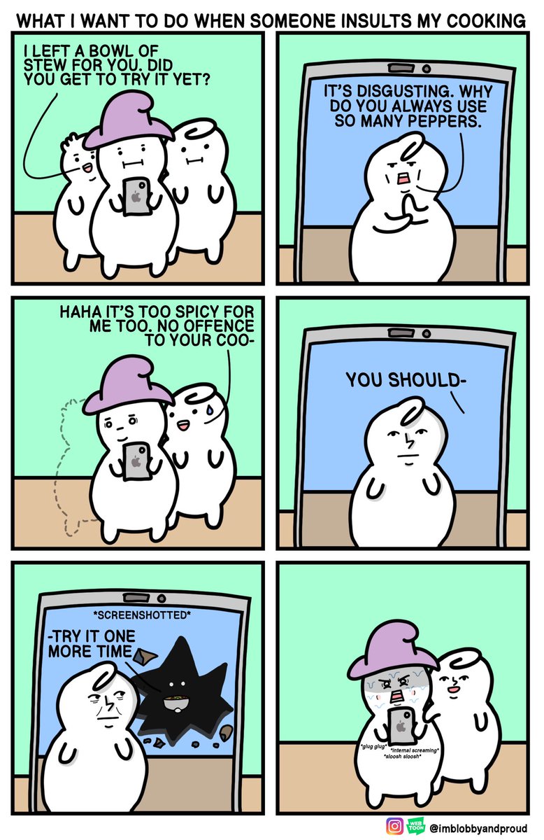 BlobbyIm's tweet photo. I will not accept any comments other than it being a culinary masterpiece thank you very much 

#comic #webcomic #cooking #roommates #friends #SharingIsCaring #sliceoflife #MEMES #humor #funny #top10tsunderecouples https://t.co/yAiQEWWOi5