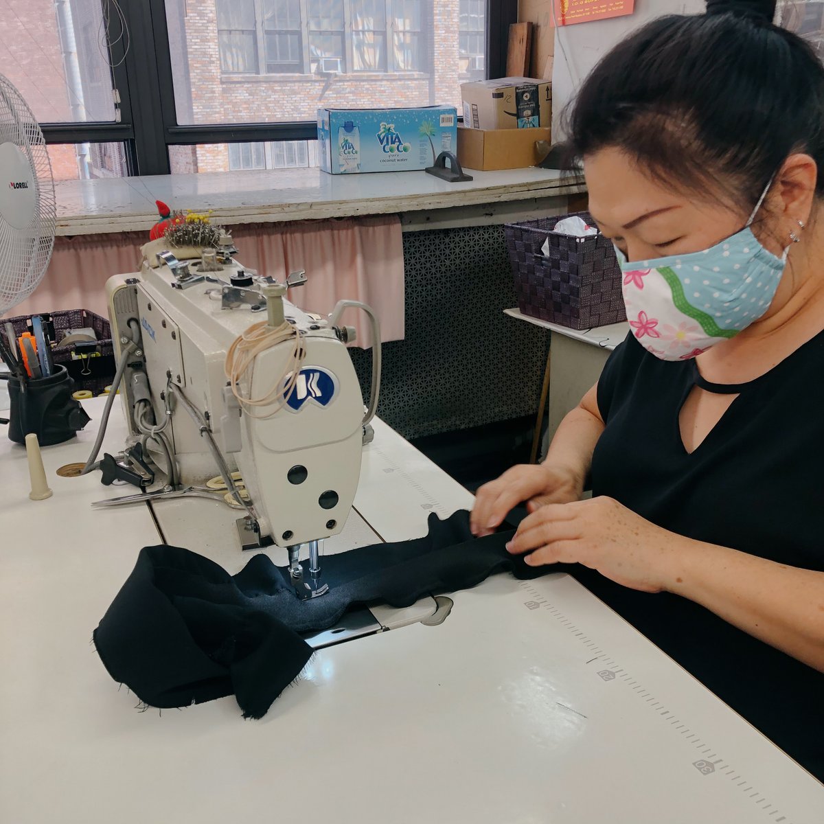 paskho's tweet image. People first. Meet the incredible individuals who have helped create Paskho’s Community-Made line in partnership with @LaborersBrigade. 
↠Timmy cut out all of the first samples. 
↠Helena helped create all of the first patterns. 
↠Josephine sewed each one of our first 9 samples