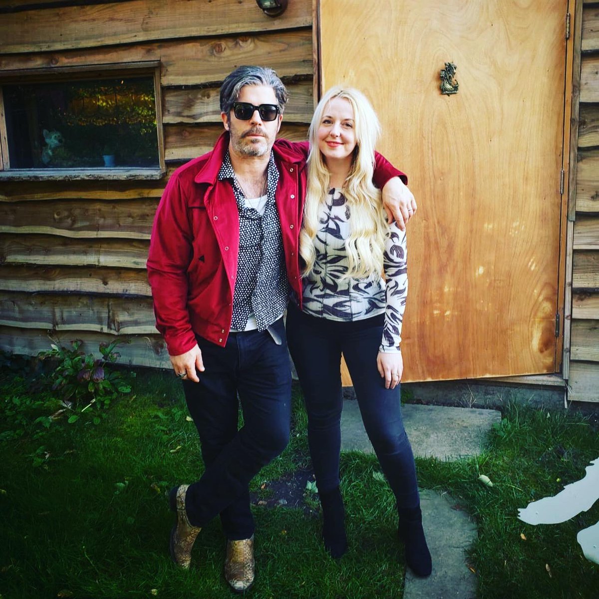 HannahRosePlatt's tweet photo. Surprise folks! Album three is well underway after spending five magnificent days with musical wizard @EdHarcourt cooking up something really special at the Wolf Cabin... delightfully shattered ... canโt wait for this to hit your ears!!! #albumthree #wolfcabin #newmusic https://t.co/ZSGLWWMi4y