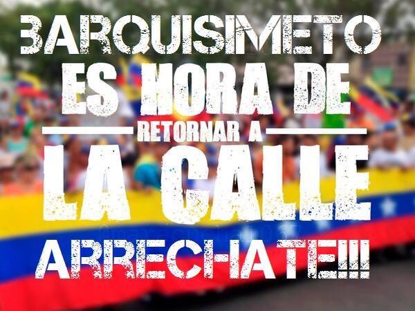 El llamado nadie tiene que hacerlo, cada familia sabe lo que está pasando en su hogar, hambre, falta de medicinas, falta de ingresos, empleo y pare de contar, Yaracuy está que arde y ya es hora que nos unamos a la misma causa que TODOS, TODOS somos víctimas. LLEGO LA HORA.