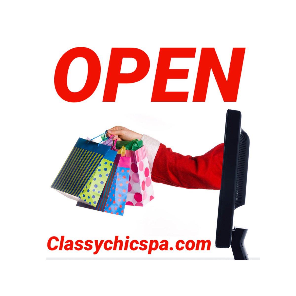 ClassyChicSpa's tweet photo. Yelling to the top of my lungs with excitement. I’m so excited to be OPEN again doing business. Check us out https://t.co/FRjNVfZvPD #open #openforbusiness #yeswereopen #classychicspa #classychicspapllc #goals #getyoursoaps #buynowpaylater #quadpay #paymentoptions #thankful https://t.co/M89vVyi6IY