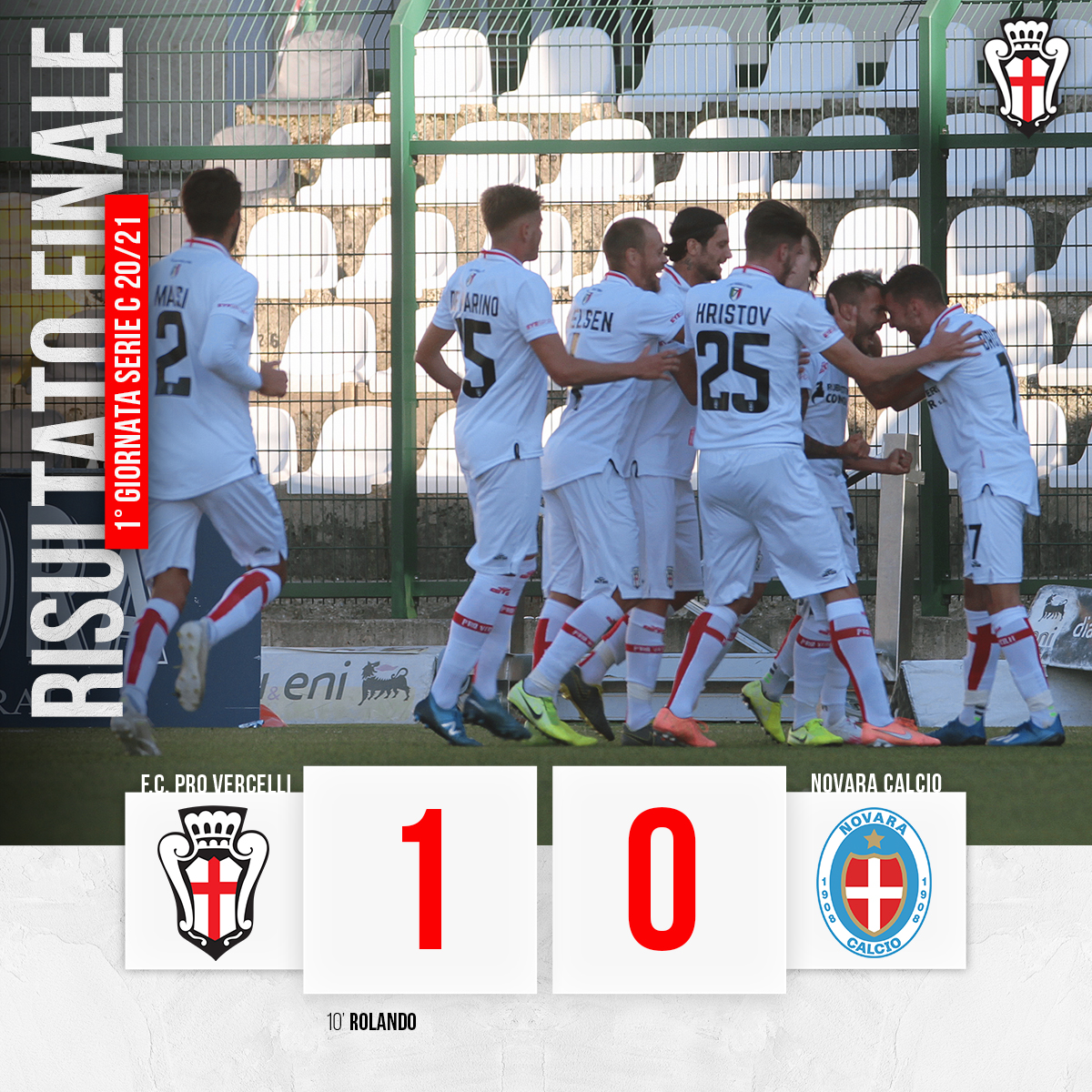 ProVercelli1892's tweet photo. ⚽️ | FINITAAAAAAAAA
🦁 Il derby è dei #Leoni
📱#ForzaPRO #BiancheCasacche #ProVercelliNovara #Vercelli #NoiConVoi https://t.co/GYdIxDGQsl