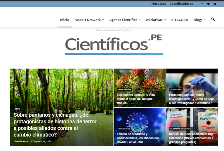 cientificospe's tweet photo. Hoy empezamos! ¿Sabías que estudiantes e investigadores peruanos quieren hacer divulgación científica? gracias a la colaboración de todos ellos el día de hoy iniciamos una sección en nuestra web https://t.co/VsR42ittBw llamada “BITÁCORA”. ¿Quieres saber de que se trata? (1) https://t.co/uEmXuwazeh