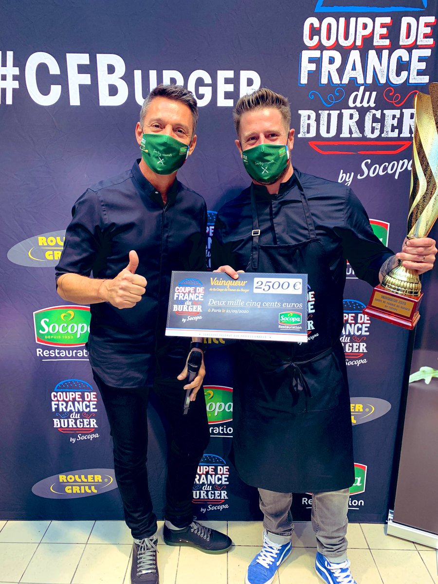 stephanejobert's tweet image. Bravo #SamuelBesnard 🏆🍔 Nouveau champion @CFBurger_Socopa @66Minutes #66minutes #CFBurger