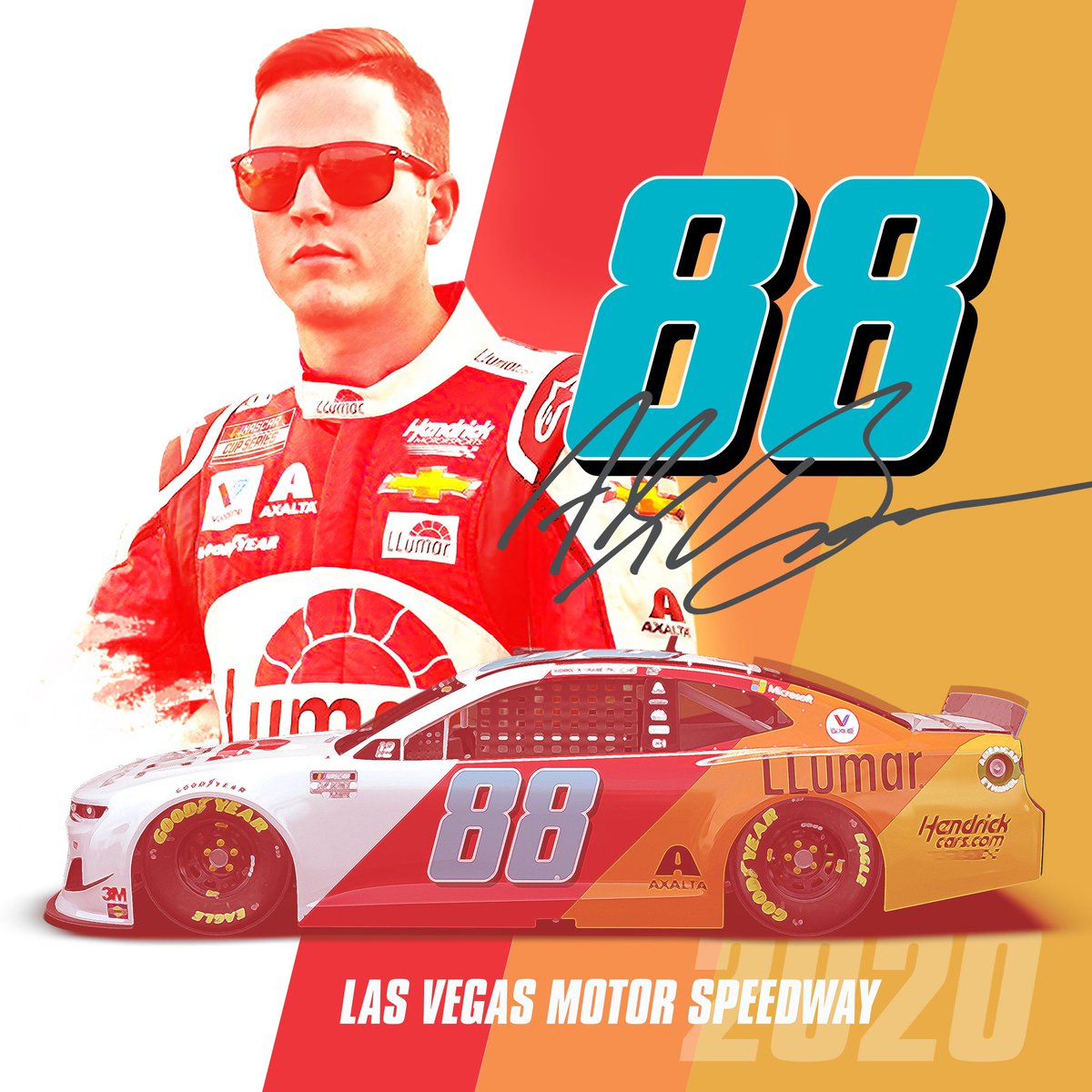 llumarfilms's tweet image. It’s race day at Las Vegas Motor Speedway for the 2020 South Point 400! Watch @AlexBowman88 in action as he drives the No. 88 LLumar Chevrolet Camaro at 7:00 p.m. ET on NBCSN! #llumar88

#llumarmycar #alexbowman88 #southpoint400 #lasvegasmotorspeedway #NASCAR #NASCARPlayoffs