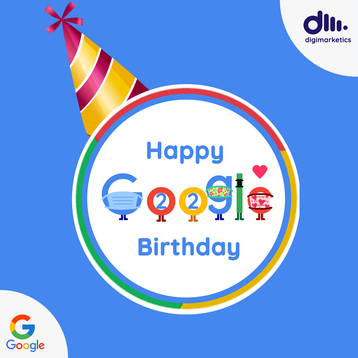 digimarketics's tweet image. Happy 22nd Birthday To Google 🥳

#googleanniversary #google #anniversary #imagination #googlebirthday  #googledoole #doodles #advertisingagency #celebrate #happybirthdaygoogle  #digitalmarketingagency #digitalmarketing #digitalmarketingagencykochi #digitalmarketingcompany