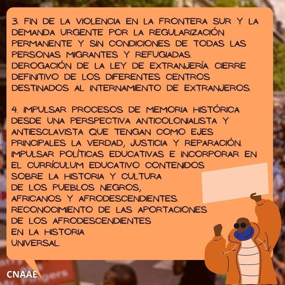 sankaractivist's tweet image. 📢 ¿Conoces el decálogo de @CnaaeB ?

Nuestra acción política será guiada por los objetivos que nos hemos puesto como organización.

Nadie va a detener nuestra fuerza e idea de construir un sujeto político negro autónomo.

#Blackpower #PoderNegro #LasVidasNegrasImportan
