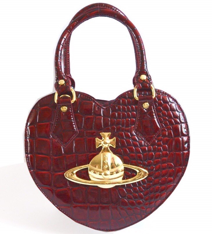 Chancery heart leather handbag Vivienne Westwood Red in Leather