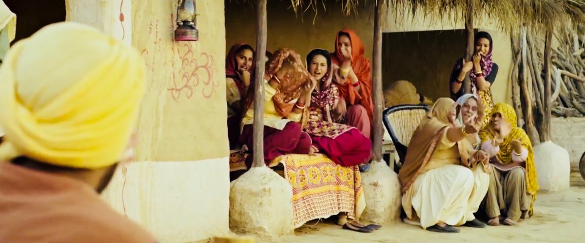 Baraat time. Punjab vich destination weddings hundia c before they were a trend Just posting these pics to appreciate the whole setup. Look at the details: manjhe, kache ghar, costumes, the decoration they really made it look like a 1942 de vele da viaah vala ghar 