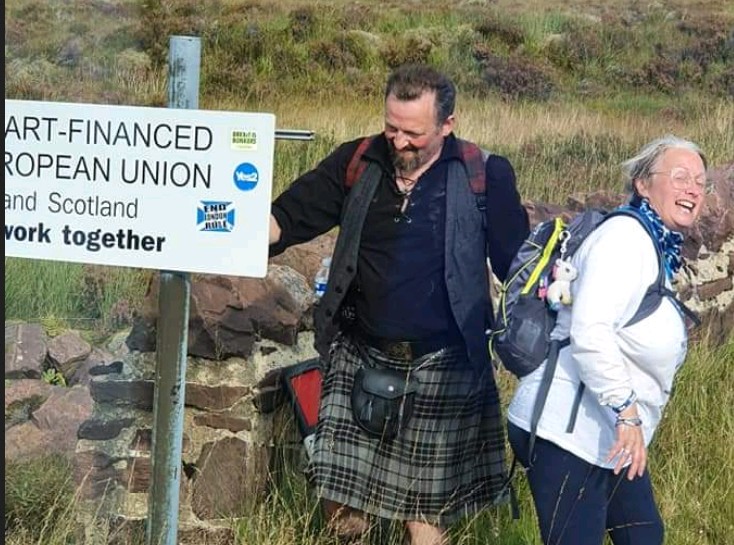 1. The ghouls behind the Berwick Border protest bring you the  #longwalktofreedom a two month walk to every town in Scotland asking yessers to  #signTheCovenant and trust them with their most valuable personal ID. How is it going so far?