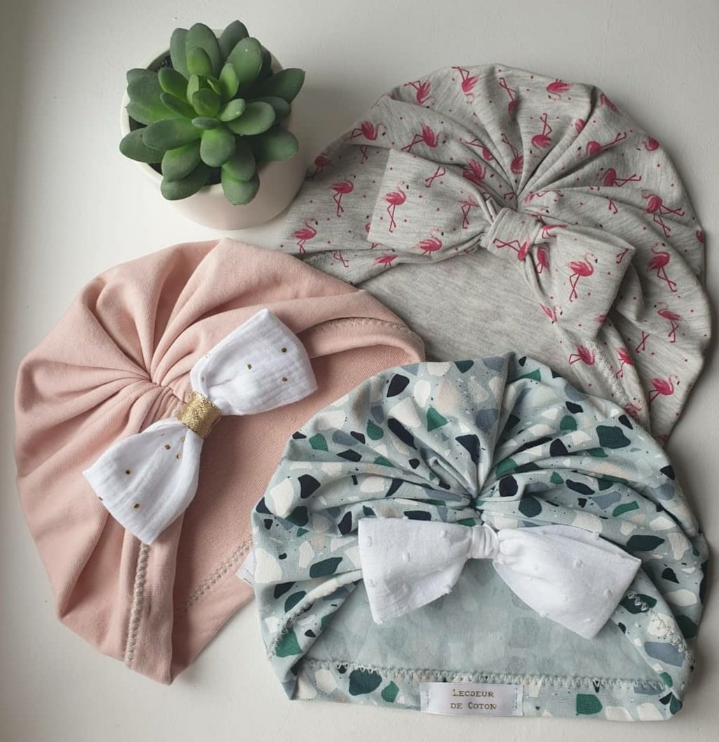 Anne_Lcr's tweet photo. Nouveautés dans la collection de turbans bébés Lecoeur_de_coton sur Instagram ❤ 
#couture #coton #jersey #noeud #baby #mum https://t.co/y1ru6yPlEK