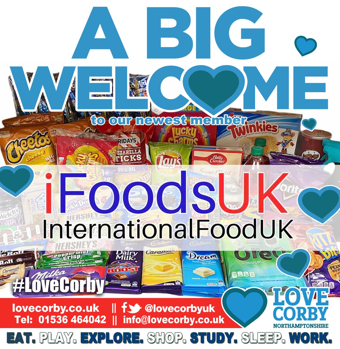 🚨🚨NEW MEMBER ALERT🚨🚨

A BIG welcome to @iFoodsUK to the #LoveCorby #Business famly.

#Food from all over the world #delivered to your door!

Follow  on social media to see new stock added weekly &amp; unique #discount codes.

lovecorby.co.uk/business/452/i…