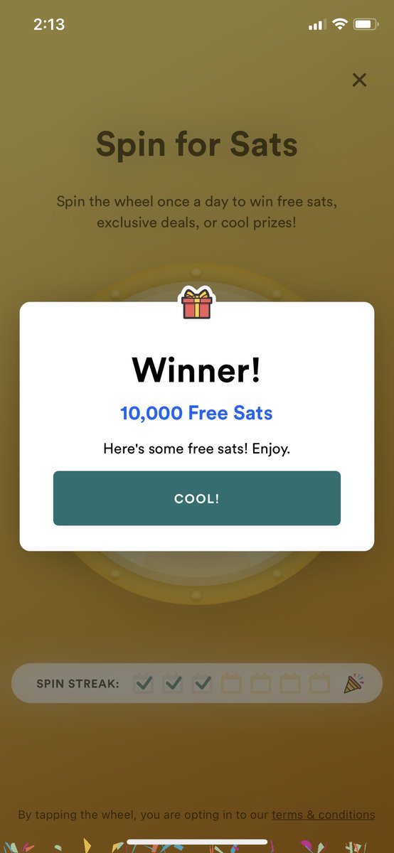 deztoshi's tweet photo. Finally got one of dem big spins 🎰♥️ 💪 @fold_app still mashin that 1M every time 🤞#stackdaily #Bitcoin https://t.co/gIrMHtLrxG