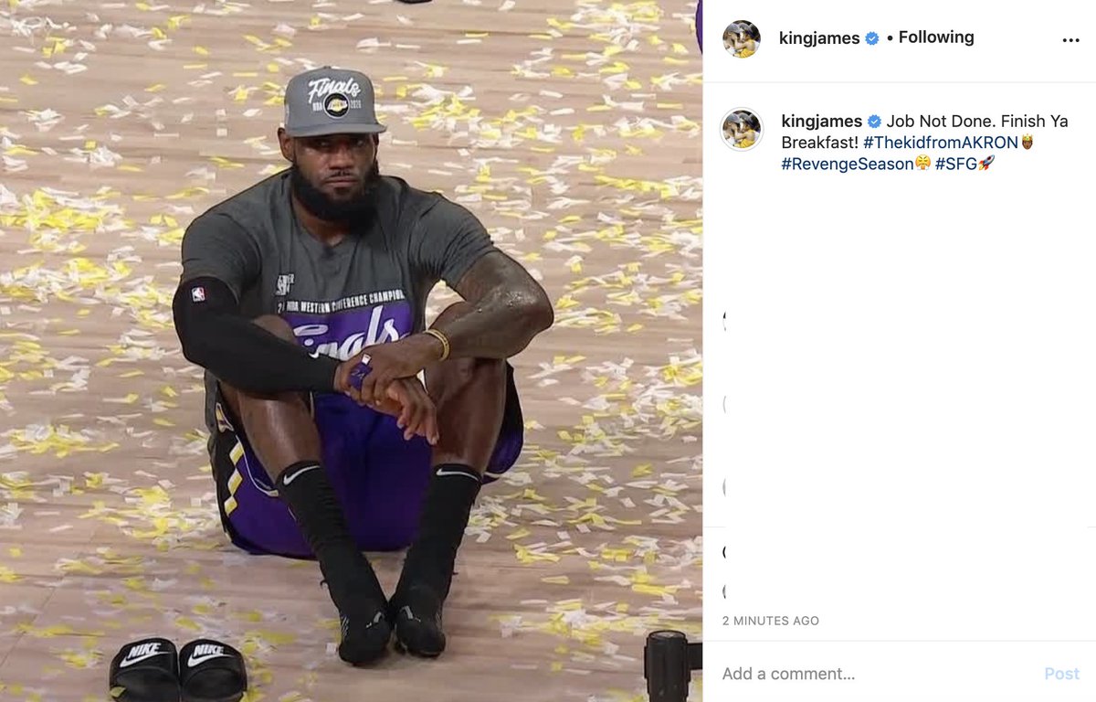 BleacherReport's tweet photo. 🗣"Job Not Done." https://t.co/gwCx9dUe6L