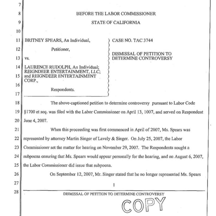 In April 2007, reports started circulating that Larry's relationship with Britney was on the rocks. She fired him AGAIN and even filed a labor petition against him.  #FreeBritney