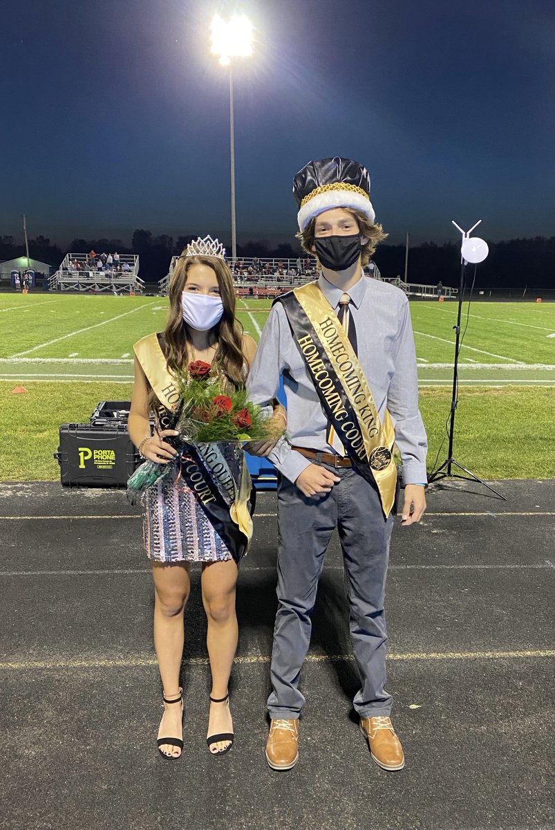 DeKalbHS's tweet image. Congratulations to our DHS 2020 Homecoming Court and to our King, Blake Gilpin and Queen, Hannah Cserep! 
#WeAreDeKalb