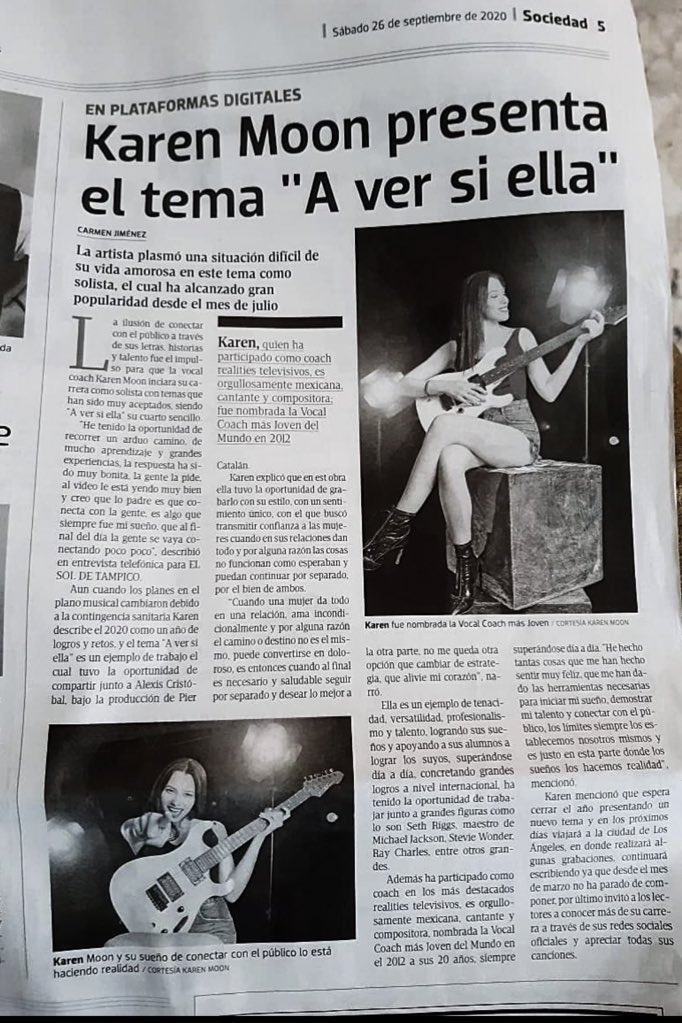 karenmoonmusic's tweet photo. Gracias por las nuevas entrevistas y a los medios que están abriendo las puertas, seguiremos adelante.
- A ver si ella - Es tema que marcó mi corazón y una etapa inolvidable.

Möon. 🖤 https://t.co/sGNKyvQV3Q