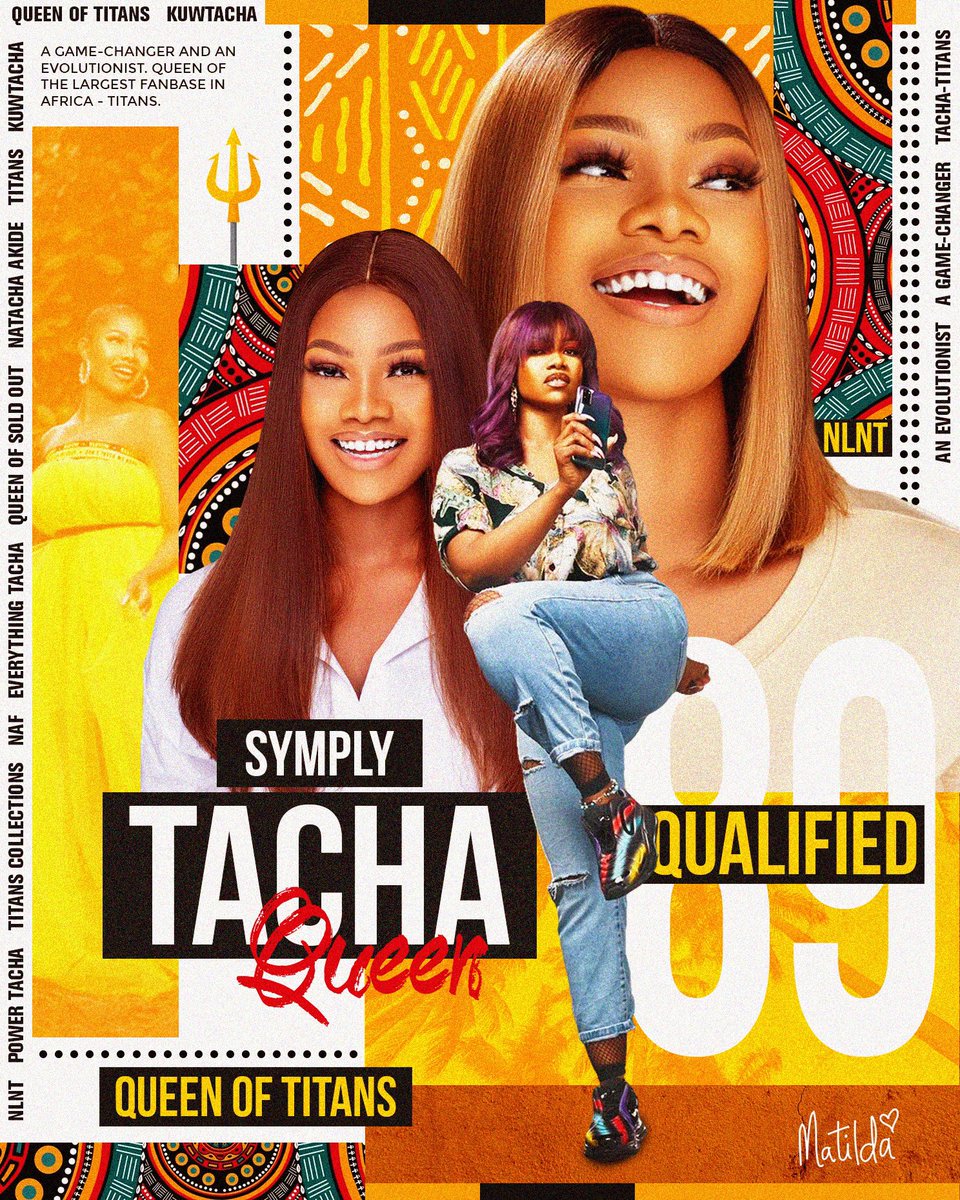 #Tacha89  we Titans make tacha our Queen, she had nobody in the industry and media,yet she had the best fanbase ever,who stood with her through thick and thin #TachaMadeHistory