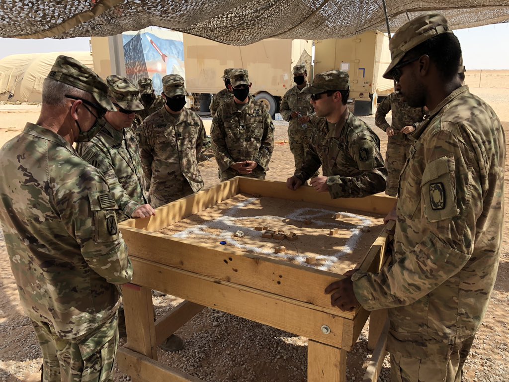 C2LdrDev's tweet photo. Really proud of our great ADA Soldiers performing a tough, no fail, 24/7/365 mission to protect our forces and reassure our Allies across the @usarmycentral AOR.  Was privileged to recognize a few of them today in the Kingdom of Saudi Arabia.  @CENTCOM @FORSCOM  @ADACmdt @USArmy https://t.co/wJVX4Sdoee