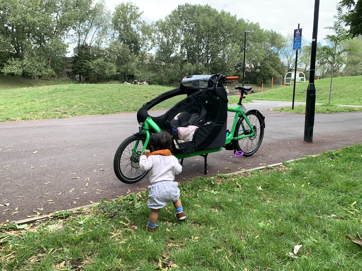 3/4 .. so the electric cargo bike is our main mode of transport for going to the nursery or the park or anywhere really. Plus we use it for shopping trips.We dont live in the current LTN area but use the same roads to pass through and introduction of LTN has made the trips ..