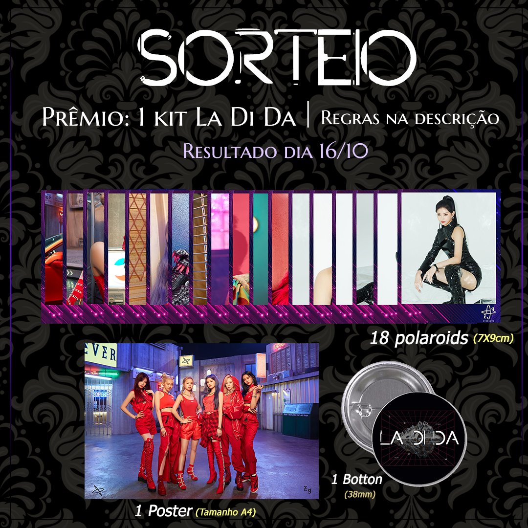 [💜] SORTEIO!
Em comemoração ao nosso 1K, a OBR estará realizando um sorteio de um Kit LA DI DA com  <a href="/LojaSweetPanda/">Sweet Panda</a>:

• Regras:
• Seguir <a href="/joserimbrasil/">Onda Brasil ✧ | VOLTANDOO</a> 
• Seguir <a href="/LojaSweetPanda/">Sweet Panda</a> 
• Marcar 2 amigos nos comentários (amigos diferentes,pode comentar várias vezes)
• Dar RT e FAV