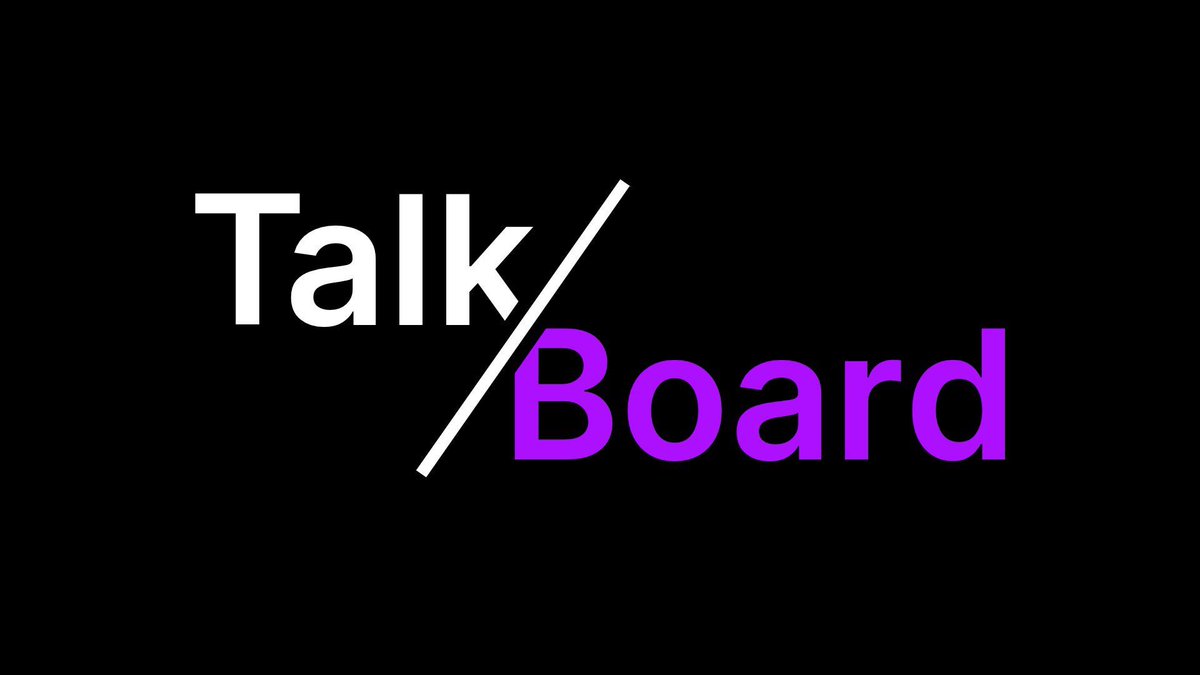 TalkBoardLive's tweet photo. Throwback to the old TalkBoard logo from half a year ago! I think the one we use now has aged a lot better 😁 https://t.co/mSZKM8FCYM