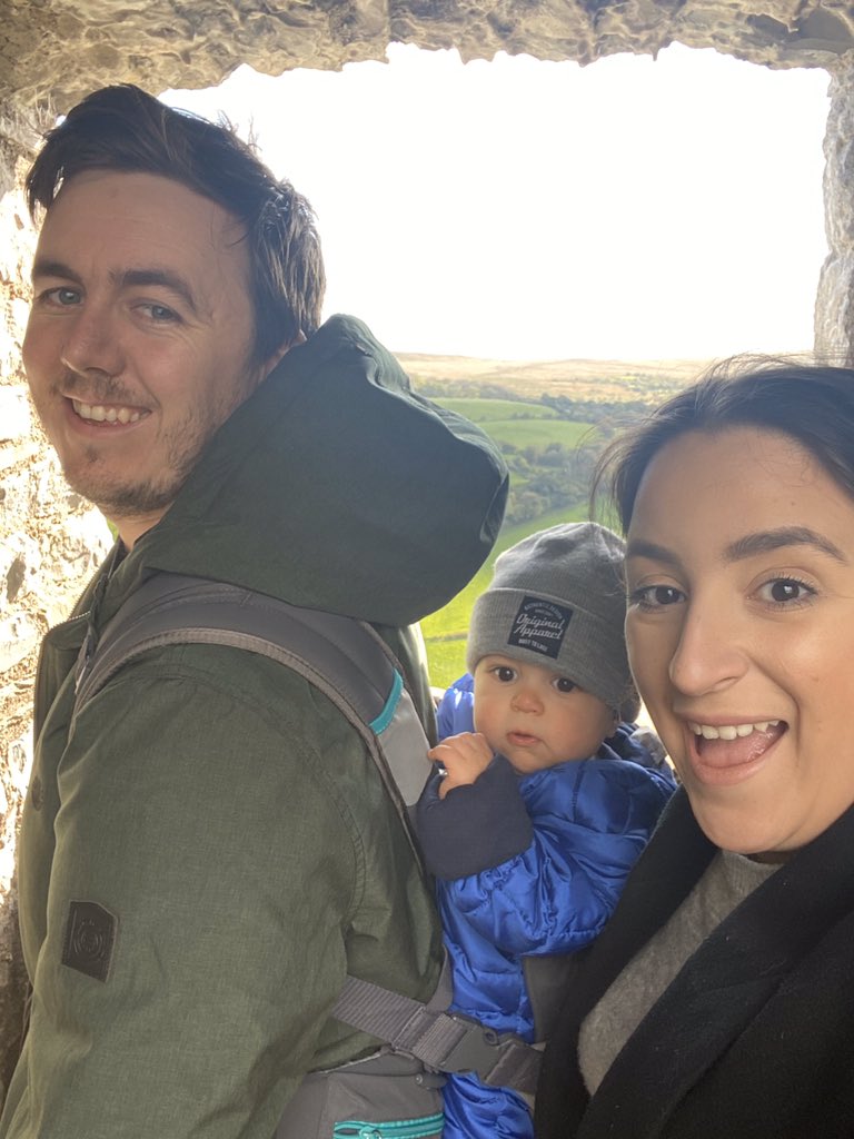 So grateful to take my boy to his first castle (it was one of the best - Carreg Cennen), and to have the health and strength to carry him to the top. A beautiful pre-lockdown Saturday! #joseiabach #castellcarregcennen #castle