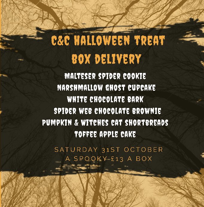 Our next Doorstep Cake Delivery details below 🦇