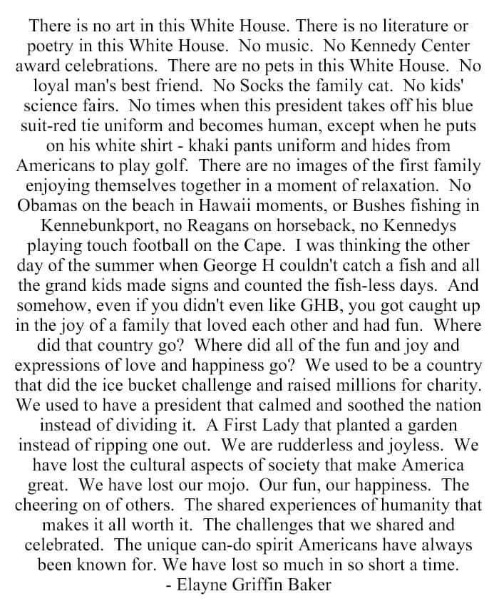 A Republican who is voting for Joe sent this to me and said it was circulating in a Facebook group of hers with other Republican’s voting for Joe and was having a major impact with her friends and family. I wanted to share it with you. I think the description is spot on: