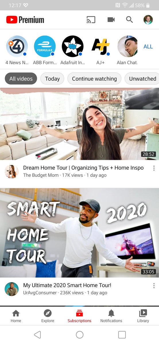 Previews from two of my YouTube subscriptions, <a href="/thebudgetmom/">Kumiko Love - Money Expert</a> <a href="/UrAvgConsumer/">UrAvgConsumer</a>, uploaded close to the same time. ¯\_(ツ)_/¯