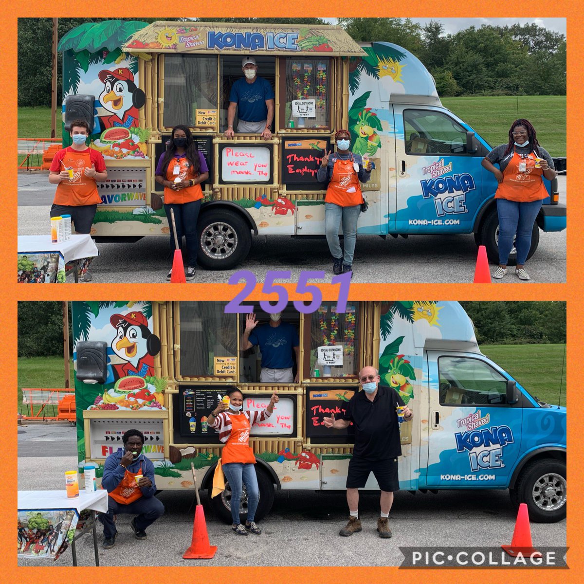 EGreavesTHD's tweet photo. Our final day of #SuccessSharing in Silver Spring today, we’re thanking our amazing team with @KONAICE !!! Thank you all for an amazing (and unusual) 1st Half!! 👏👏🌟🌟🧡🧡🎉🎉 @OumarTHD @Shabbin143 @JoeZuniga1 @paulclymer #StrongerTogether #HomeDepotStrong #ThankYou https://t.co/wIOGxOhZw1
