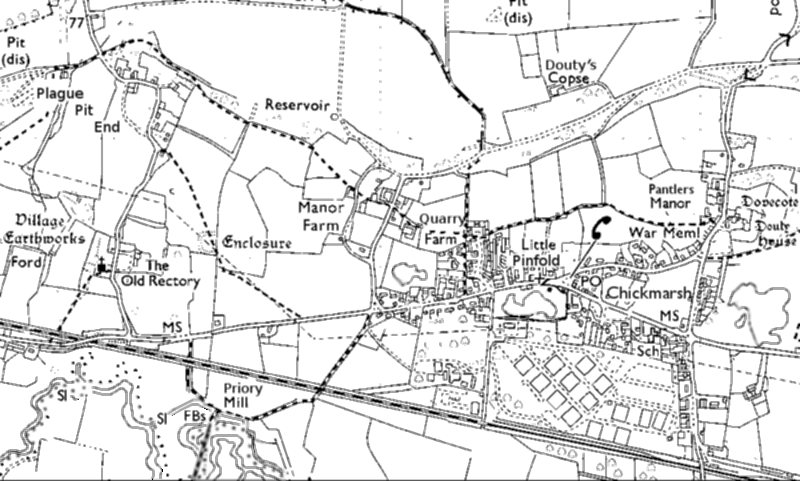 23/ and the market town of Chickmarsh, 629 souls to Beechbourne’s 1063, noted for its quarries of splendid freestone oolitic limestone and, nowadays, for its restored cider orchards.