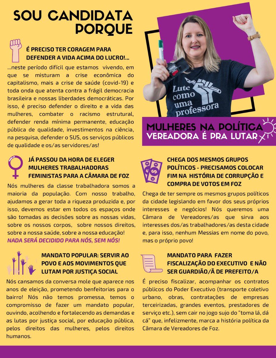 catiaPSOL50's tweet photo. ➡️ PANFLETAÇO VIRTUAL◀️

Vamos juntas/os nesta campanha???

Compartilhe nas suas redes, conheça nossas ideias e propostas!

Instagram: @professora_catia
Twitter/Facebook:@catiaPSOL50

✏Professora Cátia🌻

#professoracatiapsol #psolfoz #psolnacâmara #psolélutapopular https://t.co/KhZOEHnQkr