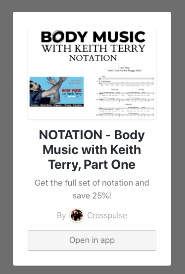 MachadoMusical's tweet image. A la venta notación de Keith Terry correspondiente a su cuatro DVDs. Lo que hacíamos de forma manuscrita al finalizar sus clases ahora en formato pdf corregido ($ 18,15) #California #BodyMusic #KeithTerry
