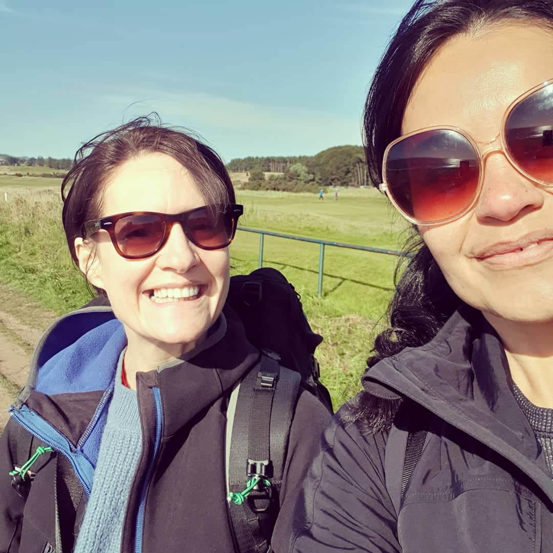 yogabeets's tweet photo. What a glorious first day! @angie.lake and I have completed our first day on our 3 day walk along the Fife Coastal Path, a final push to complete the 108 #MilesForRefugees we pledged to walk during September, the distance from Calais to London. 
https://t.co/39GXbWqawP https://t.co/uQQb2CIjEh