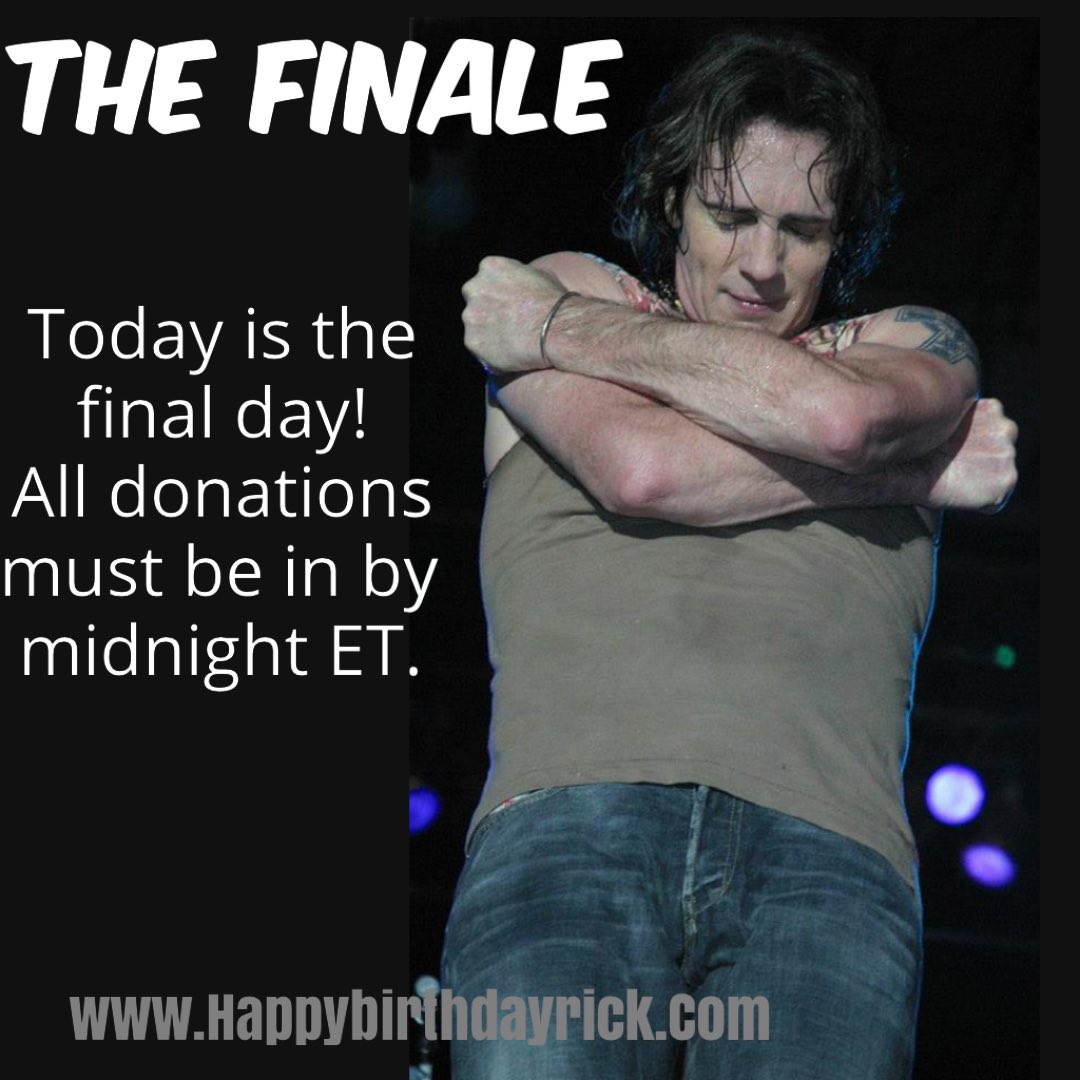 RSBDAY's tweet photo. The finale! All donations in by 12 tonight. Today is final day for shirt purchases.  
👉🏼don’t forget to forward  those receipts ASAP! 
donations: rsbirthday@aol.com
shirts: rsbirthdaygroup@gmail.com
How high can we climb? 
#rsbday #rickspringfield #lindablairwhf @rickspringfield https://t.co/VvSPVHKGEc