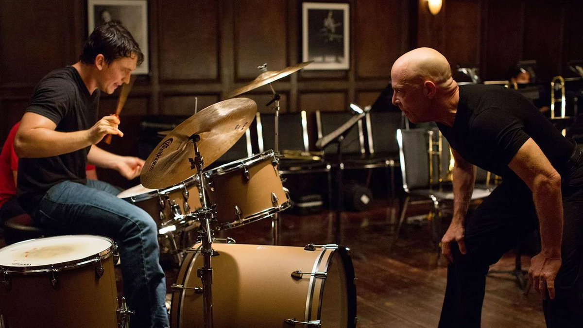 Whiplash (2014) - Damien Chazelle Andrew enrols in a music conservatory to become a drummer. But he is mentored by Terence Fletcher, whose unconventional training methods push him beyond the boundaries of reason and sensibility.