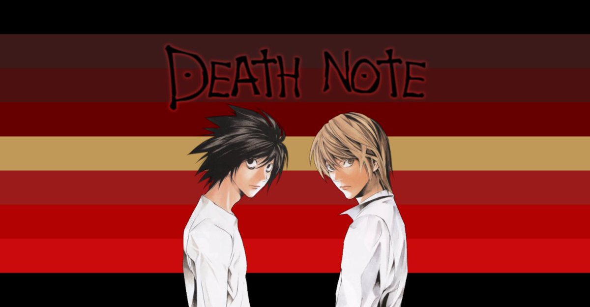 bisexualflags's tweet photo. bisexuals who love death note flag https://t.co/Ud58mPGvC5