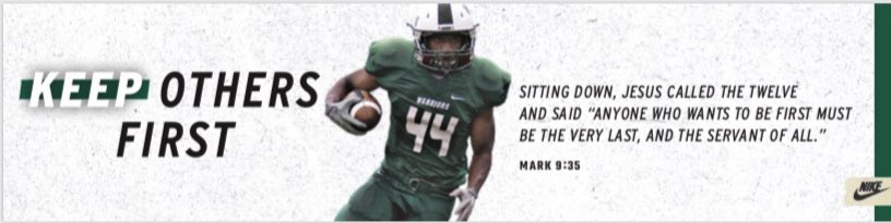 WLC_Football's tweet image. Lead by serving.  #OthersFirst #ServantLeadership