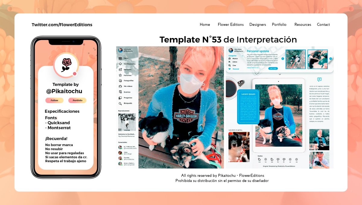 ›   Template N° 53 de Interpretación © <a href="/Pikaitochu/">Kaito.</a>
    Fonts: Quicksand y Montserrat
⠀⠀𝙉𝙊 𝙗𝙤𝙧𝙧𝙖𝙧 𝙢𝙖𝙧𝙘𝙖 𝙮 𝙉𝙊 𝙧𝙚𝙨𝙪𝙗𝙞𝙧.

PSD &amp; PNG: bit.ly/3cBK2qD

Si te gusta o descargas recuerda dejar un MG o un RT.
